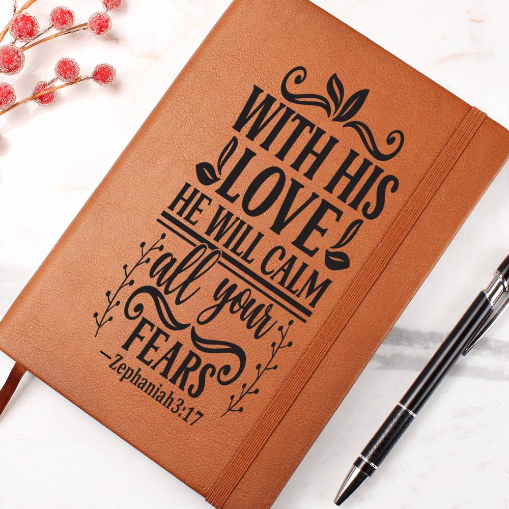 With his love-01 Graphic Leather Journal