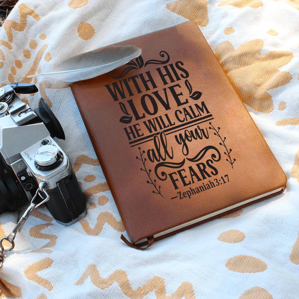 With his love-01 Graphic Leather Journal