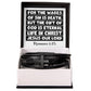 For the wages of sin is death, but the gift of God is eternal life in Christ Jesus our Lord RVRNT Men's Cross Bracelet