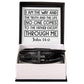I am the way and the truth and the life. No one comes to the Father except through me RVRNT Men's Cross Bracelet