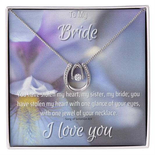 Bridal Crystal Silver Necklace Song of Solomon ShineOn Fulfillment