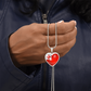 love tonga Heart Flag Snake Chain Surgical Steel with Shatterproof Liquid Glass Coating ShineOn Fulfillment