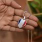 france Heart Flag Snake Chain Surgical Steel with Shatterproof Liquid Glass Coating ShineOn Fulfillment