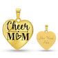 Personalized Cheer Mom Heart pendant Necklace ShineOn Fulfillment