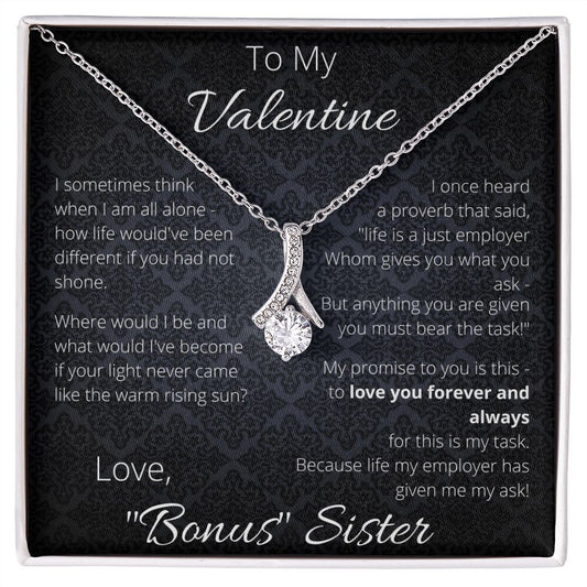 To My Valentine - Love Bonus Sister - Promised Love Necklace ShineOn Fulfillment
