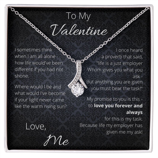 To My Valentine - Love Me - Promised Love Necklace ShineOn Fulfillment