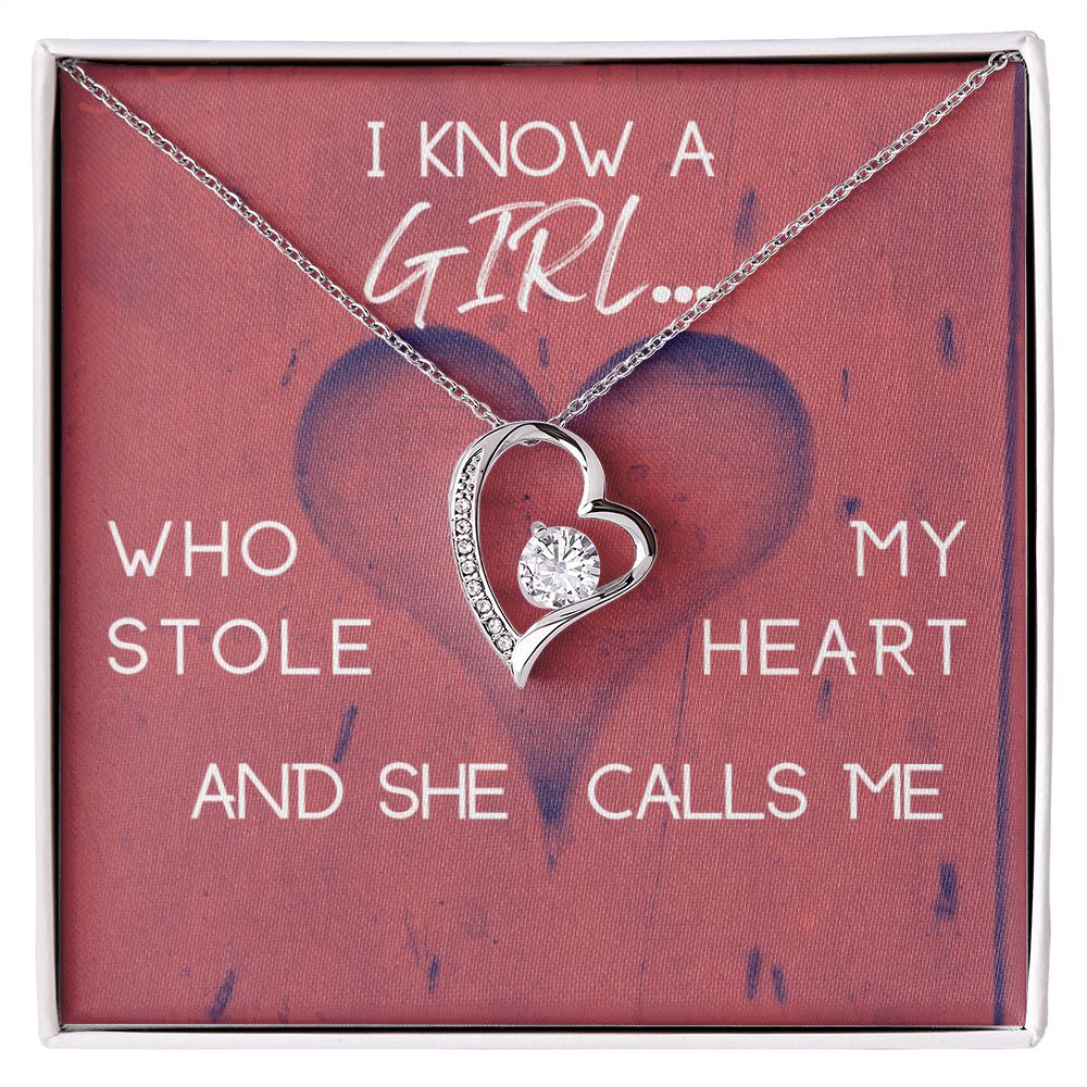 I KNOW A GIRL - STOLEN HEART -NECKLACE [PERSONALIZED] ShineOn Fulfillment