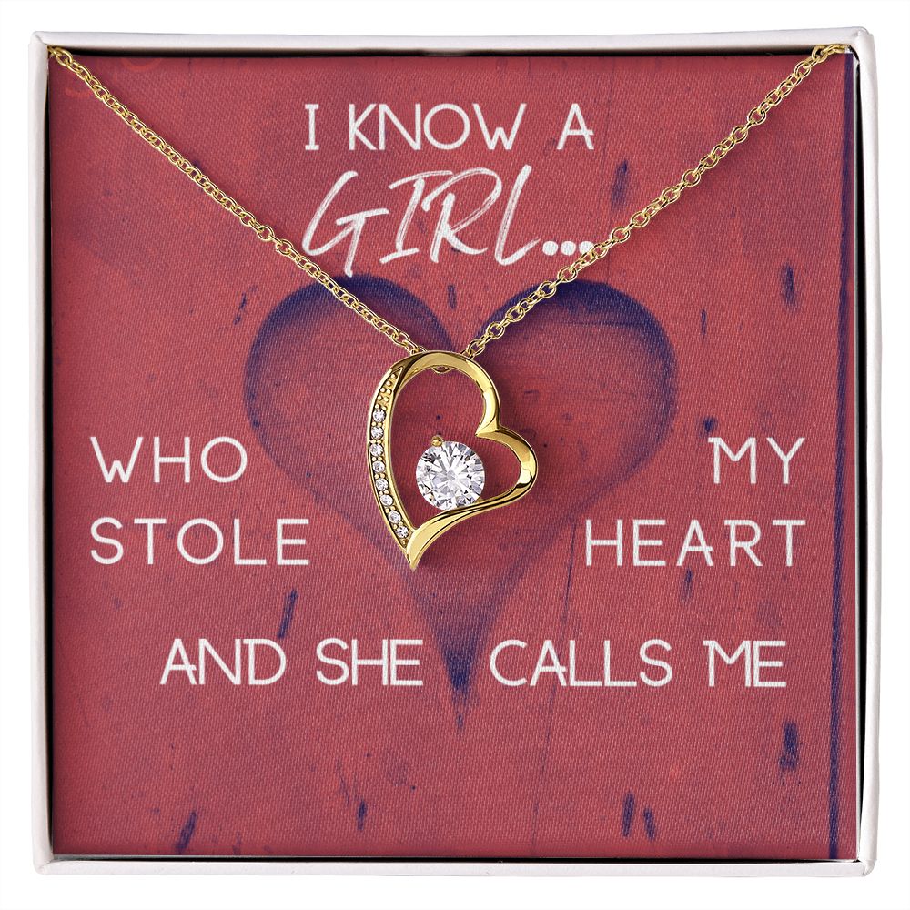 I KNOW A GIRL - STOLEN HEART -NECKLACE [PERSONALIZED] ShineOn Fulfillment