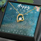 Happy Birthday Mom - Forever Love Necklace - From Daughter ShineOn Fulfillment